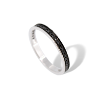 Anneau Donna Oro Femme in Or blanc Diamante Black 0.37 Ct FDOB023 N - FDOB023 N
